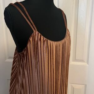 Love Riche Velvet Pleated Dress